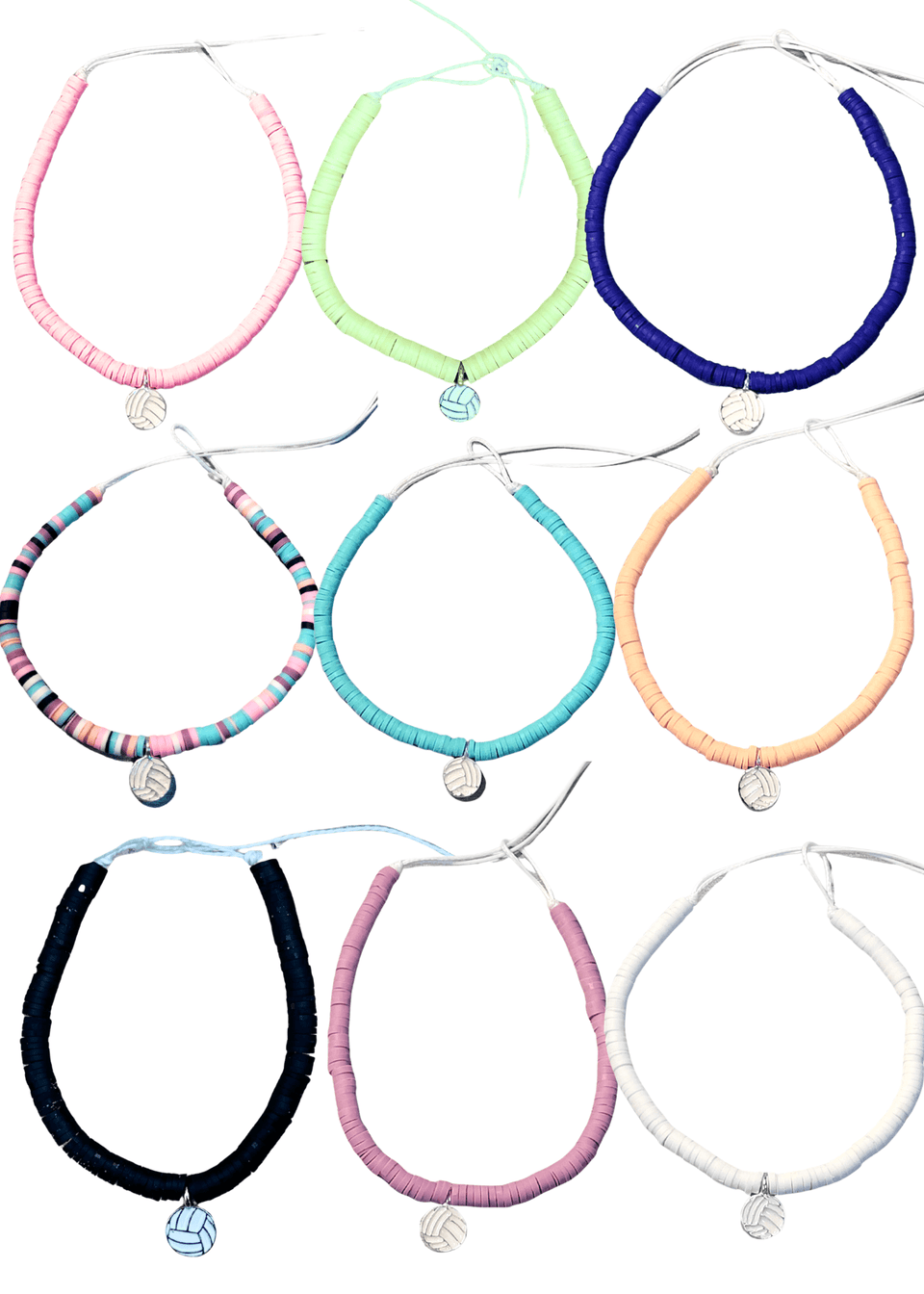 PICK YOUR COLOR! - Clay String Volleyball Bracelet